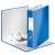Leitz A4 ring binder, blue, 8cm, 180° open