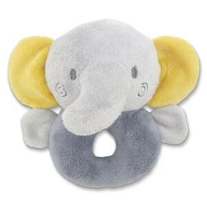Lorelli Toys Plüss csörgő karika - Szürke Elefánt 140538270 - Csörgő