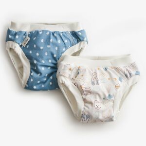 Vimse leszoktató pelenka - Blue Dots / White teddy (2 db) 135690674 - Pop-in