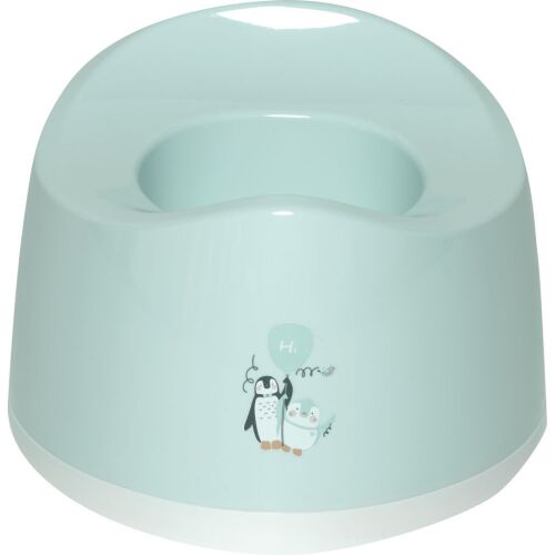Bébé-Jou Lou-Lou ovális bili, világoskék pingvin mintával - Bébé-Jou