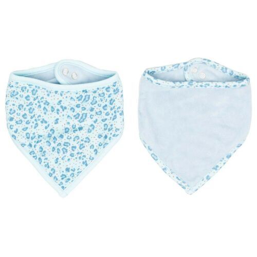 Bandana nyálkendő 2 db Bébé-jou Leopard Blue 135691281