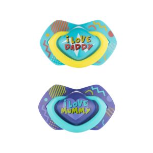 Canpol babies Szimmetrikus szilikoncumi készlet, Light touch, 6-18hó, NEON LOVE, 2db 135692153 - Canpol babies