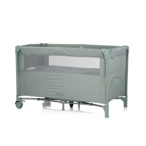 Chipolino Relax utazóágy - Basil Linen szín, hordozható babaágy - Chipolino