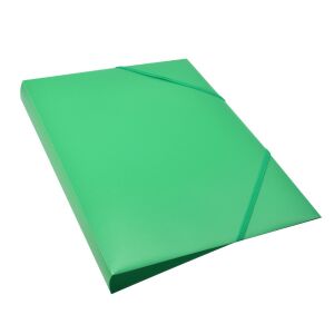 Gumis mappa A4, műanyag gerincvastagított 30mm, Bluering® zöld 135695833