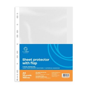 Genotherm lefűzhető, A4, 100 micron narancsos oldalt füles Bluering® 10 db/csomag, 135698485