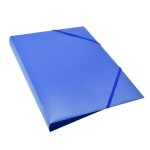 Gumis mappa A4, műanyag gerincvastagított 30mm, Bluering® kék 135699122