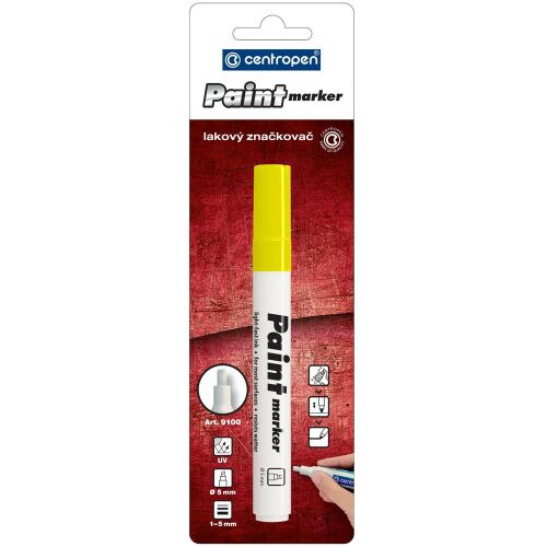 Lakkmarker 1-5mm, vágott hegy Centropen 9100 sárga 135699377
