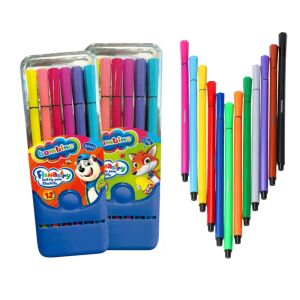 Bambino 12 színű filctoll készlet, kibontott filctollakkal - Rajzeszköz