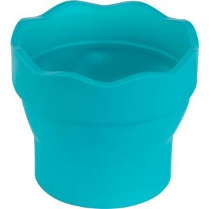 Ecsettál, műanyag, FABER-CASTELL "Click&amp;Go", türkiz 135702471 - Ecsettál