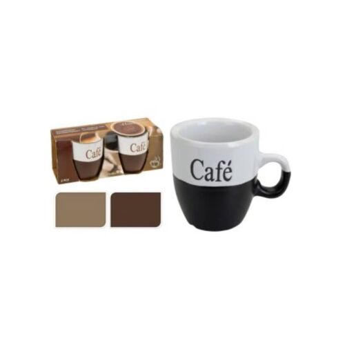 2er-Set Koopman-Becher, Keramik, 7x7,5 cm, 150 ml, braun 135703607