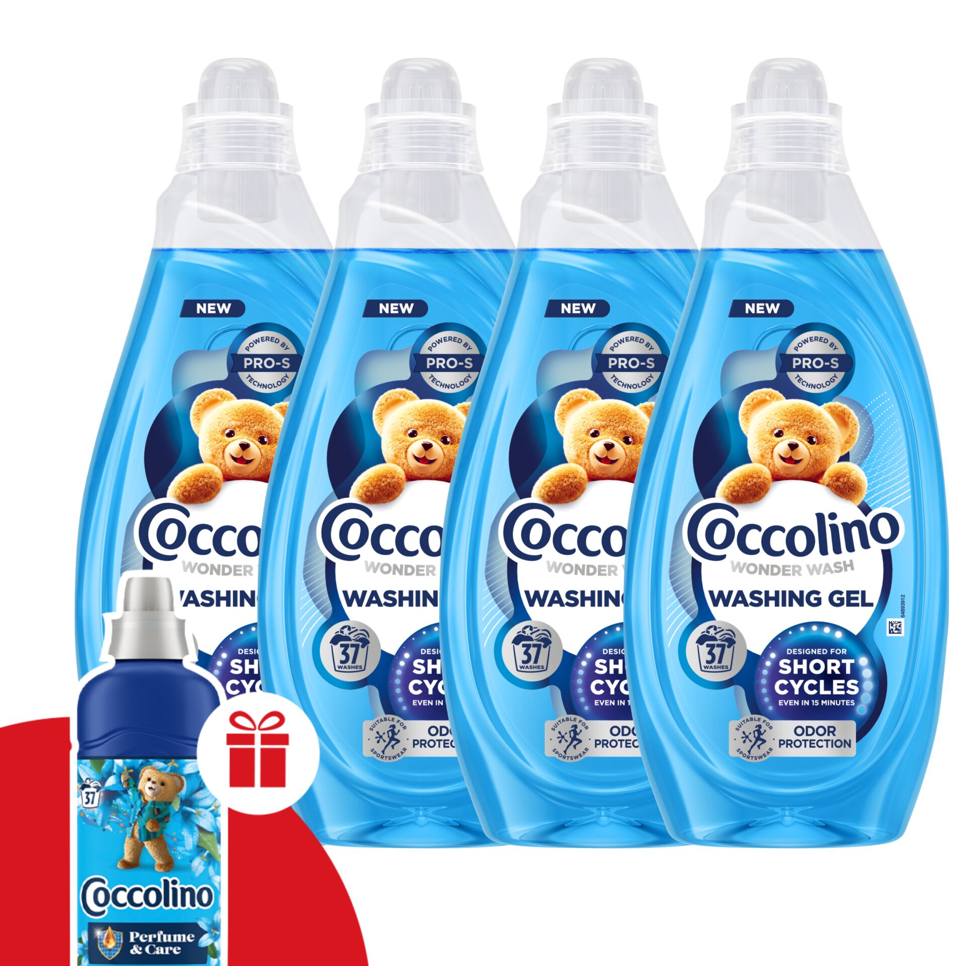 E-shop Coccolino Wonder Wash prací gél na rýchle pranie Odor Defence 148...