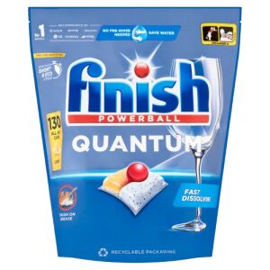 Finish Quantum All in 1 Lemon Mosogatógép kapszula 130db 144112760 - Gépi mosogatás