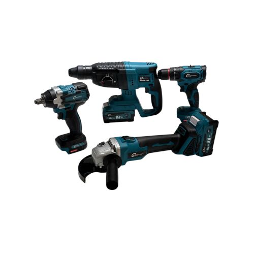 Dauerkraft 4 részes akkus szerszámgép készlet 2 akkumulátorral