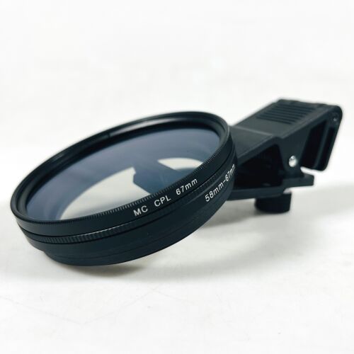 CPL körkörös polarizációs szűrő, Apexel, 67 mm átmérőjű, kompatibilis az iPhone 16 Pro Max, iPhone 16 Pro, iPhone 15,14, Samsung S25, S24, S23 készülékekkel