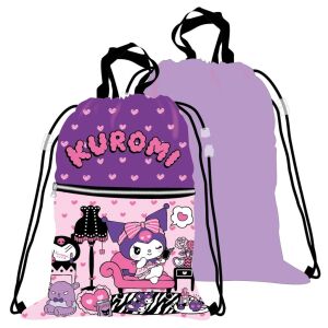 Hello Kitty Kuromi Deluxe sporttáska, tornazsák Kuromi karakter dizájnnal - Tornazsák