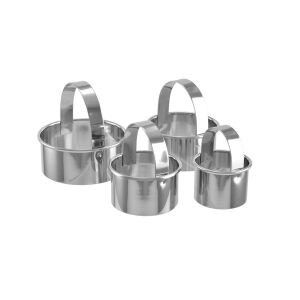 Pogácsaszaggató 4 db-os szett rozsdamentes 135729374 - Sütemény kiszúró