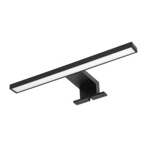 Lampa lustrzana LED Avide z puszką montażową kwadratowa czarna 300 mm 4000 K IP44 135730878
