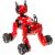 iUni 800A Червена интелигентна играчка робот куче, изглед под ъгъл