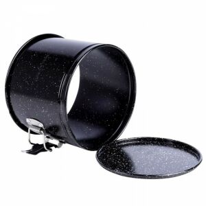 Kinghoff KH 1790 lehajtható aljú tortaforma, 16x13cm, márvány bevonattal, szénacél, fekete 135737989 - Kinghoff