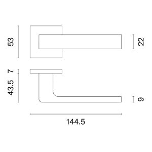 APRILE SULLA Négyzetrozettás Q SLIM 7MM BR - Barna (CSAK KILINCS FELSŐ ROZETTÁN) 135738108 - Aprile