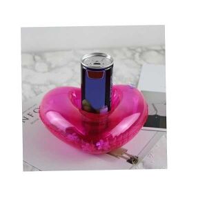 Nafukovací držiak na nápoje/poháre v tvare srdca, 18 × 18 cm 136097963 - Držiaky na nápoje