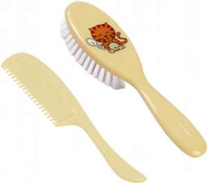 BabyOno hajkefe + fésű szett - cica #bézs 30346351