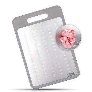 SIKS Multifunkcionális 4 az 1-ben aprító, húskiolvasztó lemez, aprító, késélező funkció, reszelő, rozsdamentes acél és műanyag, M méret, 31 x 21 cm, szürke 146132699 - SIKS