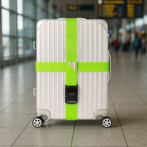 Bőrönd heveder, zöld - 5x390cm 135743001