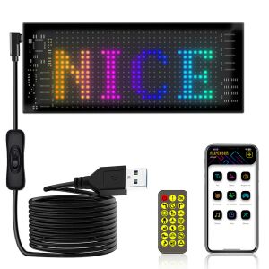 16x32 LED Mátrix Pixel Panel USB-vel, távirányítóval és okostelefon alkalmazás vezérléssel, 'NICE' felirattal - LED panel