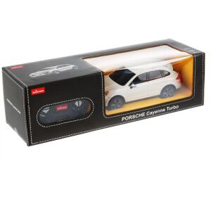 Masina Cu Telecomanda Porsche Cayenne Turbo Alb Cu Scara 1 La 24 135747292