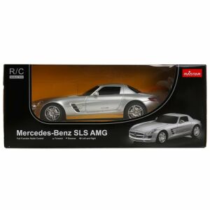 Masina Cu Telecomanda Mercedes-Benz Sls Amg Argintie Scara 1 La 24 135747307