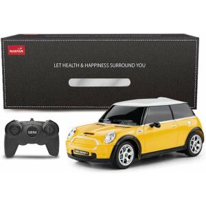 Masina Cu Telecomanda Mini Cooper Galbena Cu Scara 1 La 24 135747308