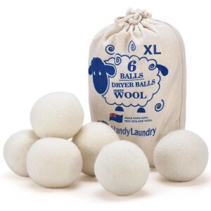 6 darabos Teno® szárítógolyó készlet, újrafelhasználható, antisztatikus, csökkenti a száradási időt, csökkenti a gyűrődéseket, időt takarít meg, biztonságos anyagokból készült, tárolózsák, 7 cm, fehér 135751531 - Háztartási kellék