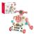 WePro Store 3-in-1 Multifunktions-Aktivitätscenter-Gehhilfe, Anti-Kipp-Modus, Musiktastatur, Lichter und Geräusche, rutschfeste Räder, ab 6 Monaten, Rosa 135752394