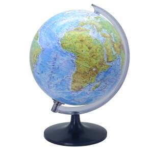 25 cm physical globe with a detailed map of the world, showing mountains, oceans, and other geographical features - DECO