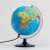 25 cm illuminated globe with physical features, showing mountains, oceans, and currents