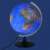 25 cm illuminated globe with physical features, showing mountains, oceans, and currents