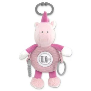 Lorelli Toys plüss csörgőjáték - Pink Unikornis 140540643 - Csörgő
