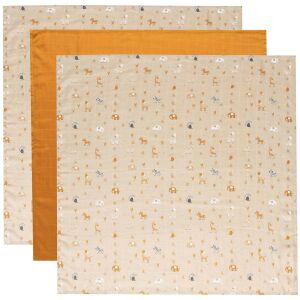 Muszlin pelenka 70x70 cm szett 3 db Steppe 135755478 - Textil pelenka