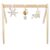 Nattou Flo, Ernest and Oli baby gym with wooden frame and hanging toys