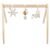 Nattou Flo, Ernest and Oli baby gym with wooden frame and hanging toys