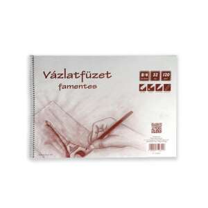 Vázlatfüzet famentes sketchbook, B/4 size, 32 sheets, 120 gsm, spiral bound, for drawing and sketching - Civis