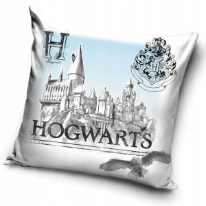Harry Potter White Hogwarts párnahuzat 40x40 cm Velúr