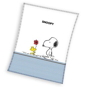 Поларено одеяло Snoopy Flower 130x170 см 135757060 - Pléd