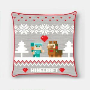 Minecraft Holiday Karácsony párnahuzat 40x40 cm Velúr 135757089 - Minecraft