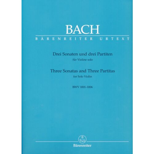 BACH: Szonáták és Partiták BWV 1001-1006 szólóhegedűre - Bärenreiter Urtext kiadás - Művészeti könyv