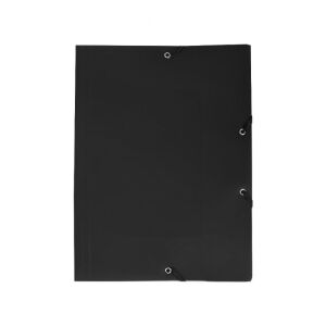 Gumis mappa A4, műanyag Bluering® fekete 135760349 - Irattartó mappa