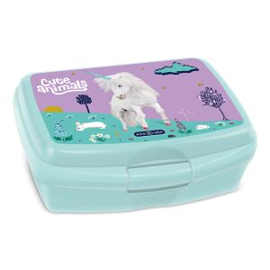Uzsonnás doboz ARS UNA Cute Animals-Unicorn műanyag 165x135x60 mm