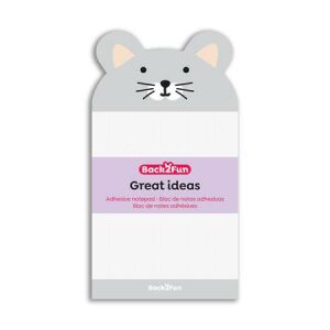 Egérkés öntapadó jegyzettömb, 90×165 mm, 60 lap, APLI Back2Fun, szürke 135760983 - APLI