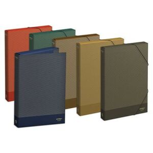 Füzetbox, 40 mm, karton, A4, AMBAR "Kraft", vegyes színek 135762922 - Füzetbox